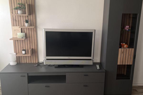 1-Raum-Wohnung Grünthaler Straße 21 (WE 412) - Schrankwand mit Fernseher